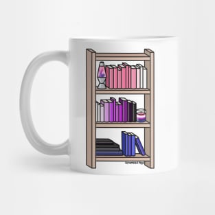 Gender Fluid Pride Bookcase Mug